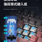 Sangee SKU910 帶有手託的真機械鍵盤，採用有線連接，適用於電競遊戲場景，具備炫彩漸變色效果，帶有旋鈕，並且是側刻鍵設計
