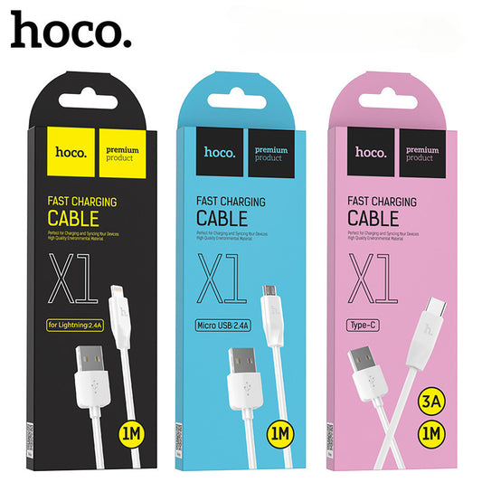 HOCO X1 is suitable for Apple Iphone data cable Android fast charging cable flash charging cable type-C