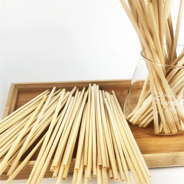 麥草餐具套裝定制盒子包裝 | 一次性吸管可印標誌 環保餐具全套方案