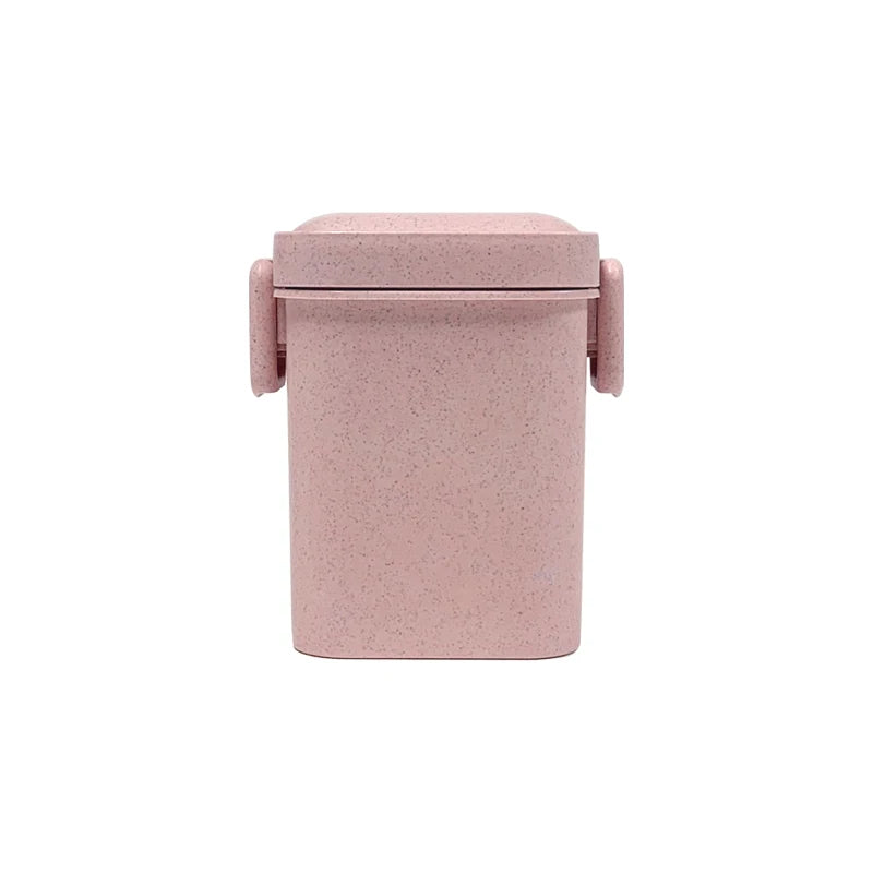 小麥秸稈食品級 3 層便當盒套組 | 900ml&600ml 附餐具