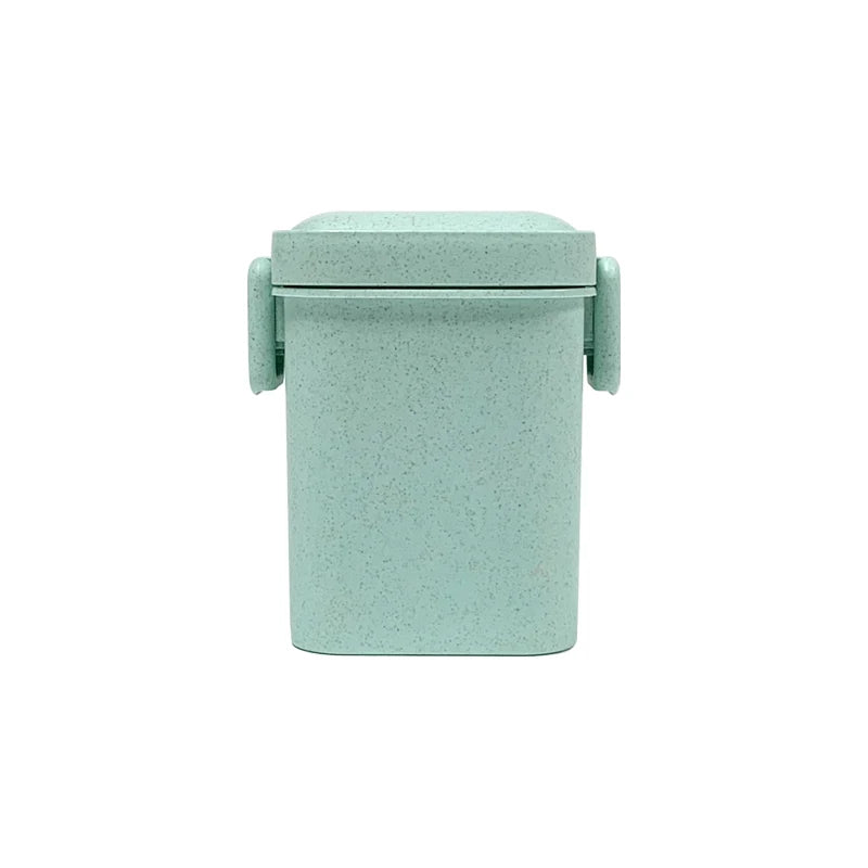 小麥秸稈食品級 3 層便當盒套組 | 900ml&600ml 附餐具