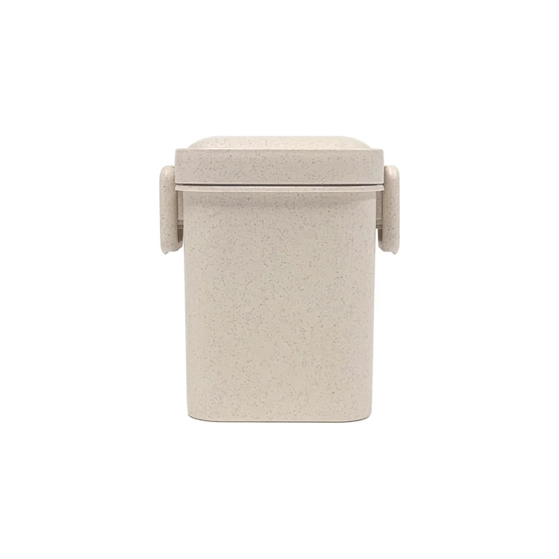 小麥秸稈食品級 3 層便當盒套組 | 900ml&600ml 附餐具