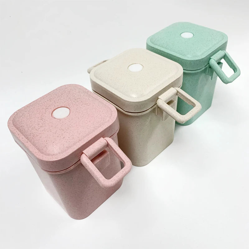 小麥秸稈食品級 3 層便當盒套組 | 900ml&600ml 附餐具