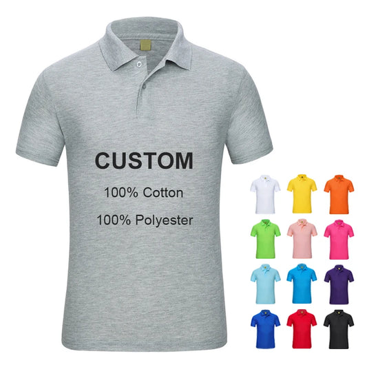 Polo T恤 定制！高爾夫襯衫 定制馬球衫可印LOGO