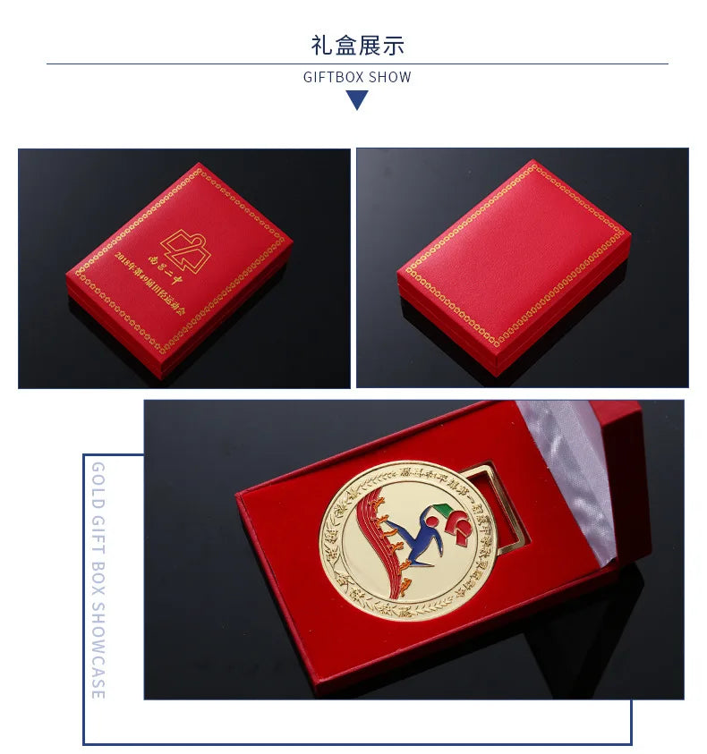 專業定製 3D 金屬獎章，附精美絲帶任選