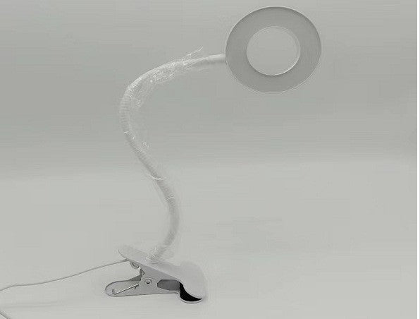 Magnifying glass with light, embroidery, beauty study, work lamp, dimmable color hose, eye protection, reading clip lamp