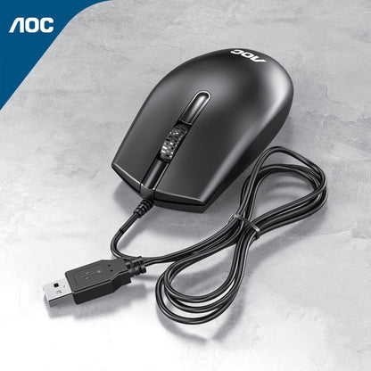 Lecoo MS101 有線光電滑鼠，USB 接口，適用於筆記型電腦、桌上型電腦，可用於商務、辦公室、遊戲