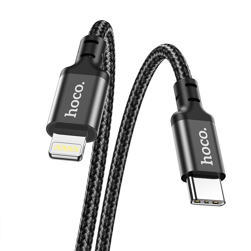 HOCO X14 is suitable for Apple fast charging PD20W braided data cable 1m/2m/3m extended charging cable