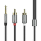 HOCO UPA10 one-to-two audio cable 3.5mm to dual Lotus rca audio adapter cable speaker computer