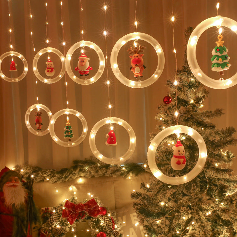 Christmas ring 10 series decorative lights room layout LED ice bar light string spot wholesale