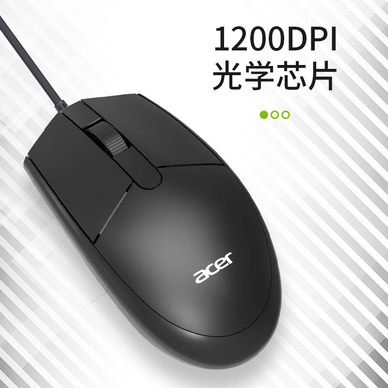acer OMW910 有線辦公商務滑鼠，USB 接口，適用於筆記本、臺式機 數碼通配件 手提電腦滑鼠