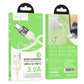 HOCO U129 transparent 60W mobile phone fast charging cable is suitable for Apple 14/15 Type-C charging data cable