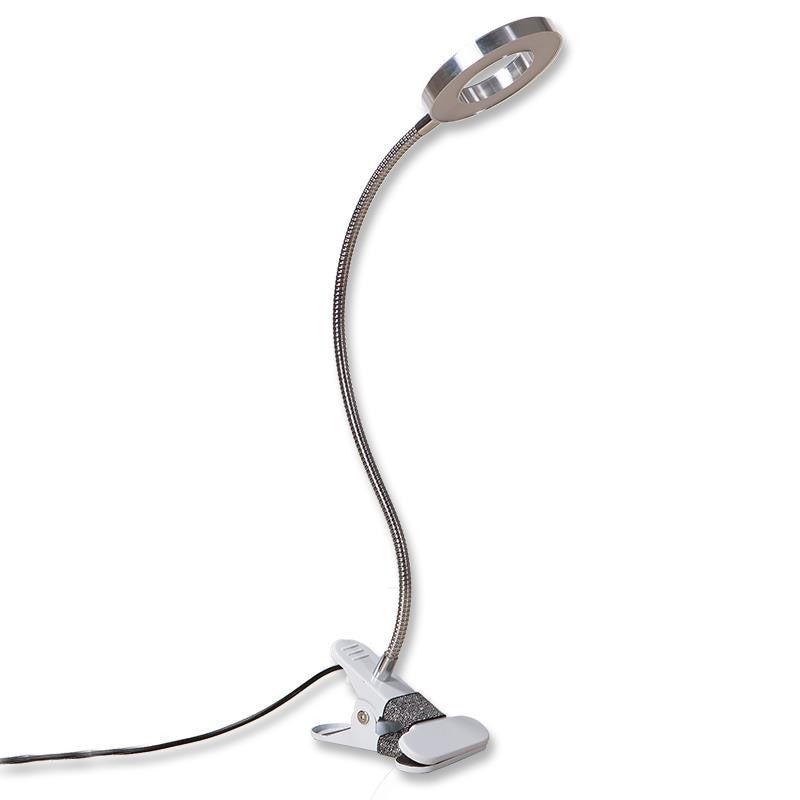 Magnifying glass with light, embroidery, beauty study, work lamp, dimmable color hose, eye protection, reading clip lamp