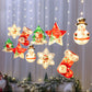 Christmas decorative lights, curtain lights, LED lights, Christmas window decorations, gypsophila, ice strip lights, waterproof