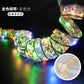 LED light string Christmas ribbon Christmas tree DIY decoration bow ribbon copper wire light gift box