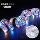 LED light string Christmas ribbon Christmas tree DIY decoration bow ribbon copper wire light gift box