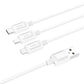 HOCO X74-one-to-three charging data cable wholesale three-in-one suitable for Apple Android type-c