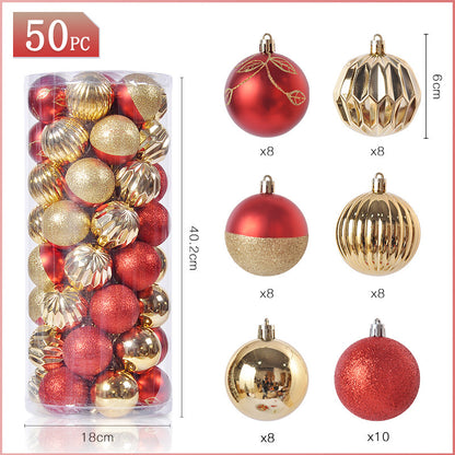 Christmas special-shaped painted 6CM electroplated Christmas ball tree top star Christmas hanging ornaments Christmas ball set