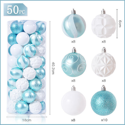 Christmas special-shaped painted 6CM electroplated Christmas ball tree top star Christmas hanging ornaments Christmas ball set