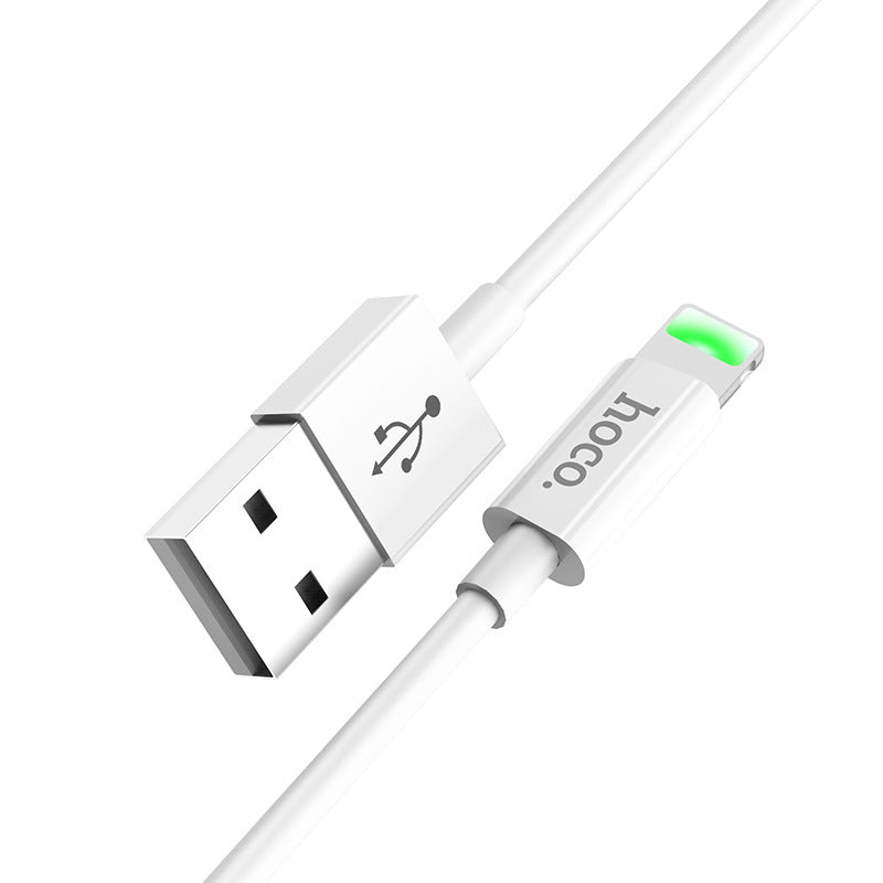 HOCO X43 suitable for Apple charging iPhone mobile phone charging data cable 2.4A fast charging luminous cable