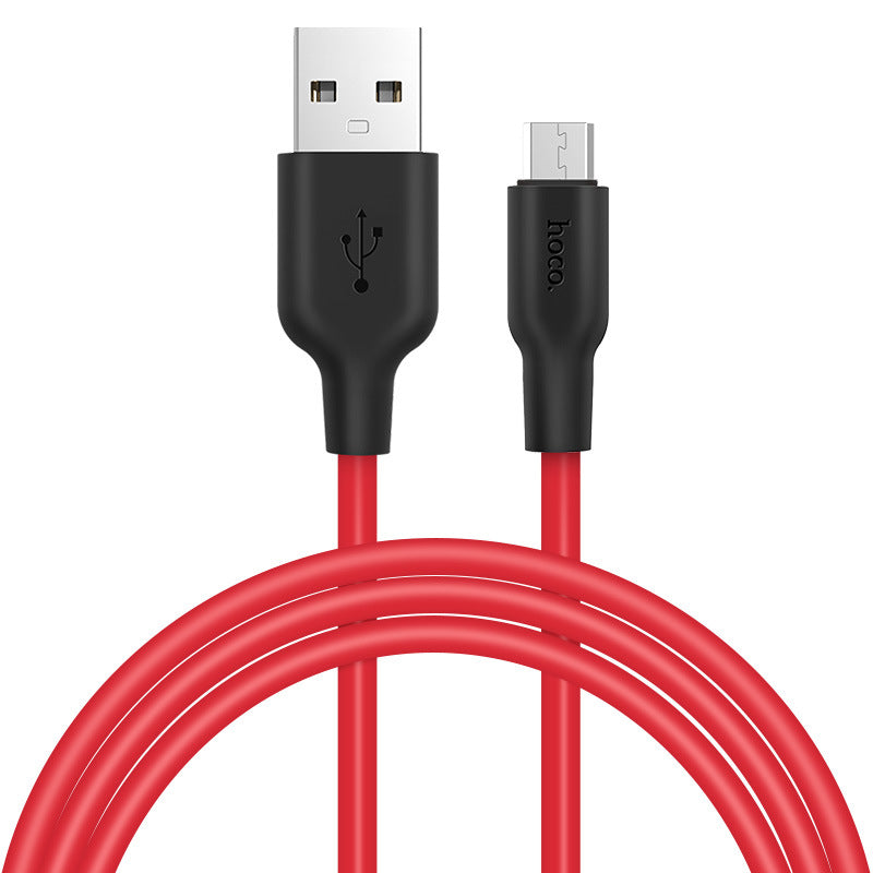 HOCO X21 silicone fast charging cable wholesale 5A suitable for Apple Android Type-C fast charging cross-border