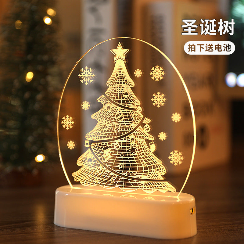 Christmas Decorative Lights Christmas Tree Elk Snowman Ornaments Light Night Light LED String Lights Spot Wholesale