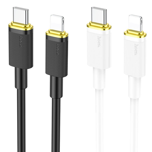 HOCO U109 zinc alloy 60W fast charging data cable is suitable for Apple Android Type-C mobile phone PD20W