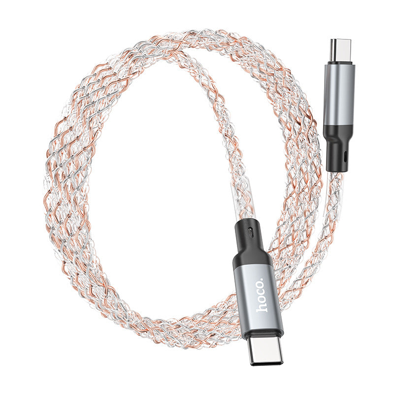 HOCO U112-luminous 60W charging data cable aluminum alloy PD20W suitable for Apple Type-C