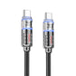 HOCO U122-PD60W transparent charging data cable is suitable for Type-C Apple PD27W fast charging