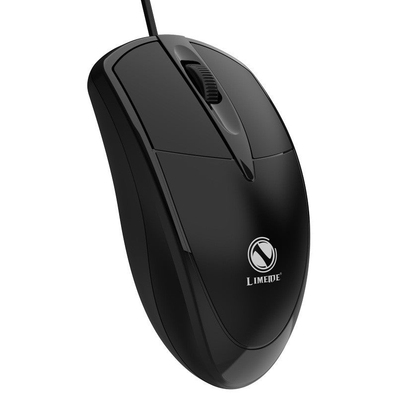 LIMEIDE 301 升級版電腦有線 USB 光電鼠標，適用於 遊戲、辦公，也可用於筆記本和商務場景