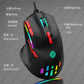 K-Snake Q15有線機械滑鼠，支援巨集編程，RGB炫彩發光，適用於電腦、筆記本，電競遊戲（如cf）