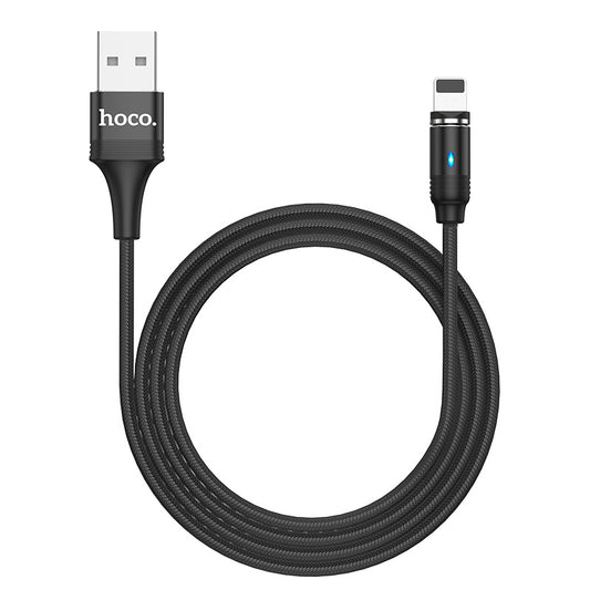 HOCO U76 magnetic charging cable is suitable for Apple Android type-c universal magnetic nylon data cable