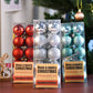 聖誕定製4CM吹塑電鍍球20個亮光蔥PVC聖誕樹裝飾塑料球聖誕球套裝