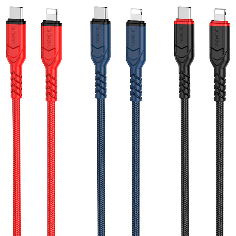 HOCO X59-PD20W is suitable for Apple ip14 mobile phone fast charging data cable braided cable extension 2m