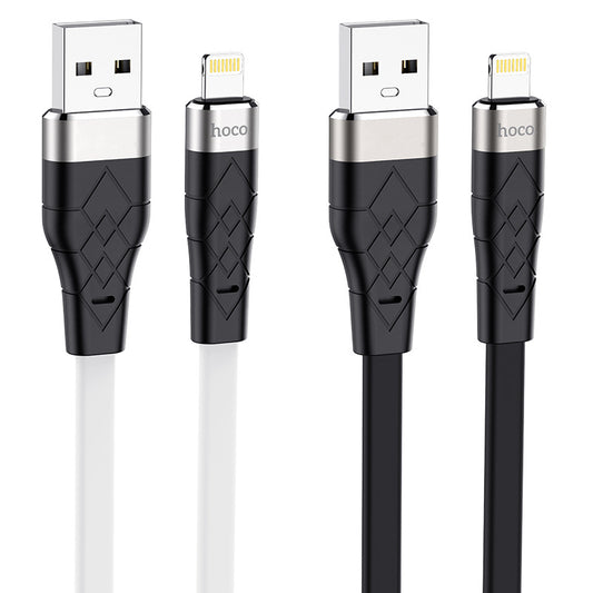 HOCO X53 liquid silicone mobile phone charging data cable is suitable for Apple and Android fast charging cable