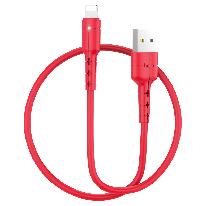 HOCO X30 liquid charging data cable with light is extended for Apple and Android typec