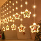 Christmas Decorative Lights Room Layout LED Ice Strip Lights Star Lights Snowflake Lights Spot Wholesale