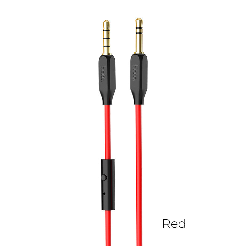 HOCO UPA12 AUX with microphone audio adapter cable mobile phone 3.5MM headset conversion supports calls