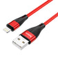 HOCO X57 charging data cable is suitable for Apple Android type-c mobile phone aluminum alloy nylon braided cable