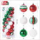 聖誕異形彩繪6CM電鍍聖誕球樹頂星聖誕掛飾裝飾品聖誕球套裝