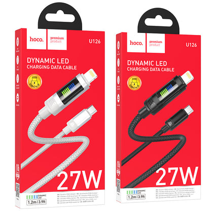 HOCO U126-100W marquee charging cable PD27W is suitable for fast charging of Apple Type-C mobile phones