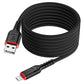 HOCO X59 fast charging data cable nylon braided cable is suitable for Apple micro Android typec extension 2m