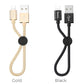 HOCO X35 is suitable for Apple iPhone mobile phone charging data cable braided short-line easy storage fast charging cable