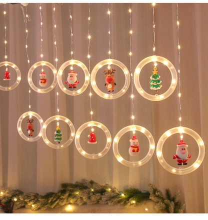 Christmas ring 10 series decorative lights room layout LED ice bar light string spot wholesale