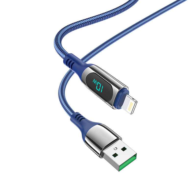 HOCO S51 100W digital display charging data cable is suitable for Type-C notebook Apple PD20W fast charging