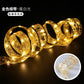 LED light string Christmas ribbon Christmas tree DIY decoration bow ribbon copper wire light gift box