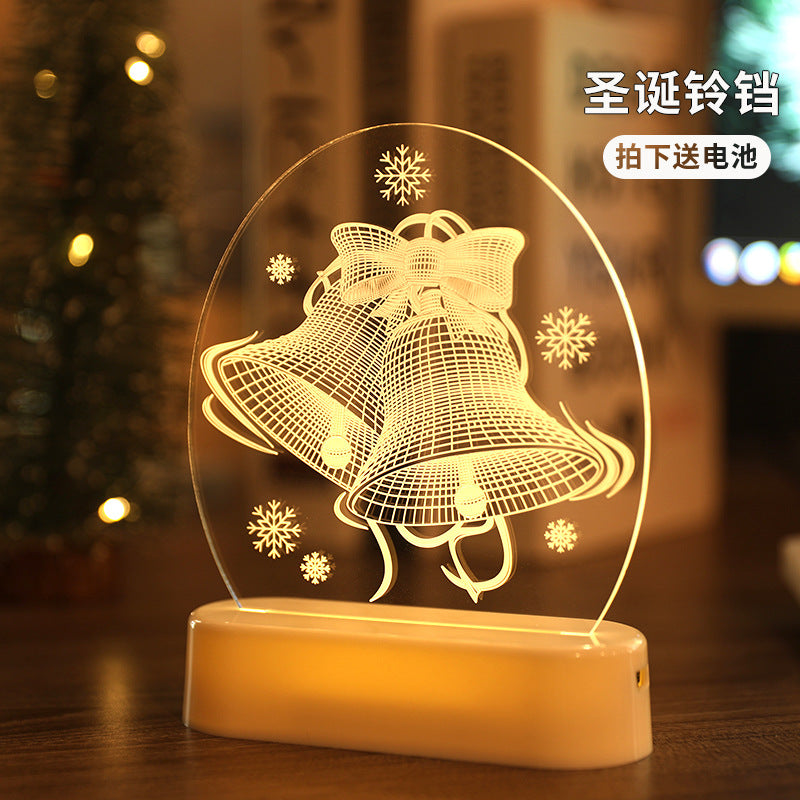 Christmas Decorative Lamp Small Table Lamp Night Light Christmas Ornament Luminous Christmas Gift Wholesale