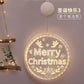 Christmas light string 3D hanging light LED light bell snowflake elk decorative lantern battery light window decoration