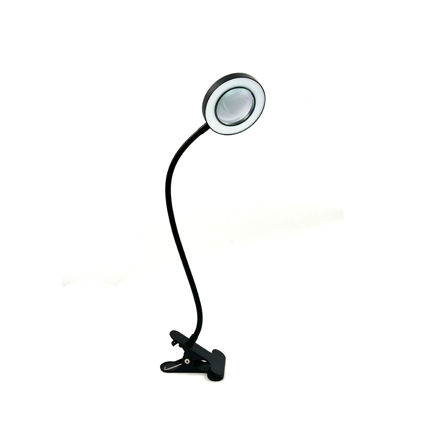 Magnifying glass with light, embroidery, beauty study, work lamp, dimmable color hose, eye protection, reading clip lamp