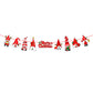 聖誕裝飾用品卡通拉旗聖誕節場景布置紙質吊旗子 (10件起批)